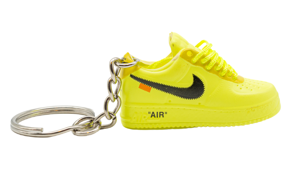 Kulcstartó - Nike Air Force 1 Low Off-White Volt