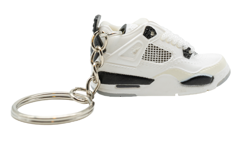Keychain - Air Jordan 4 Retro Military Black