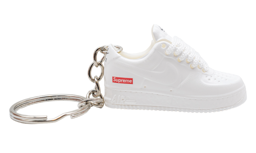 Keychain - Nike Air Force 1 Low Supreme White