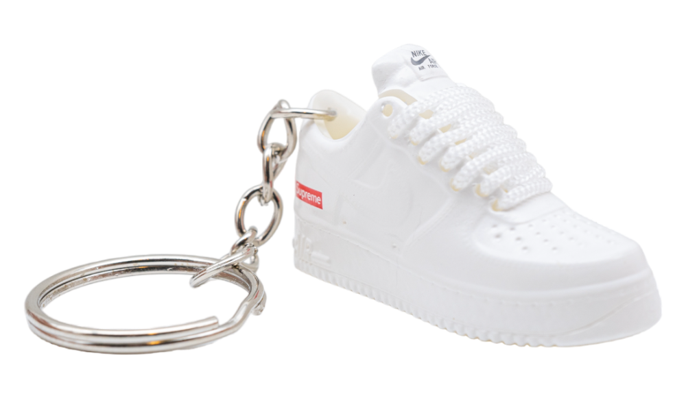 Keychain - Nike Air Force 1 Low Supreme White