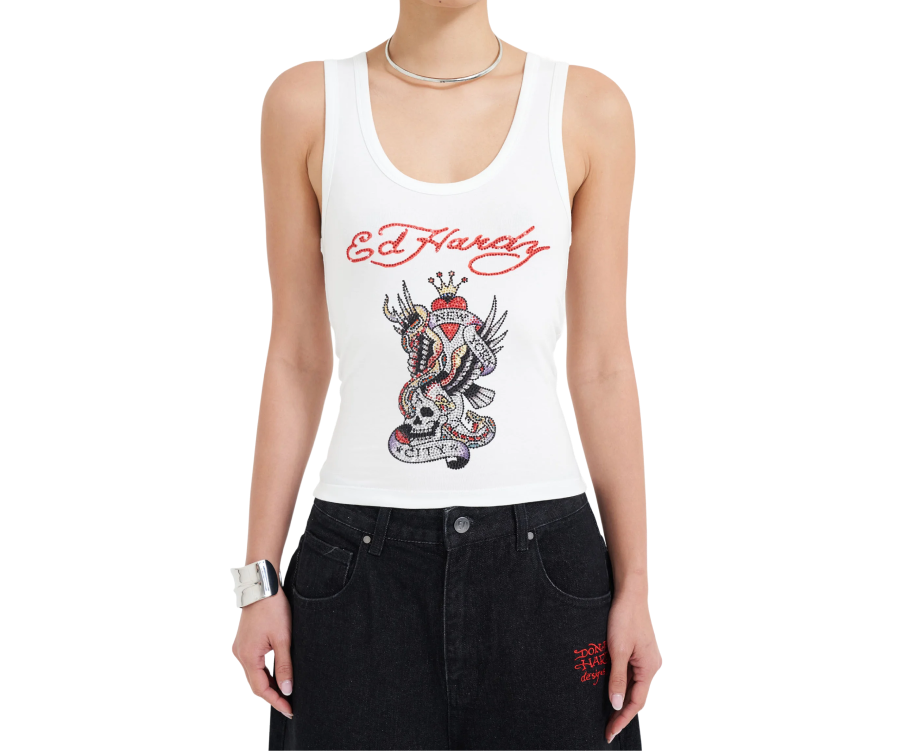 Ed Hardy Crawling Dragon Relaxed Jeans (Women's)