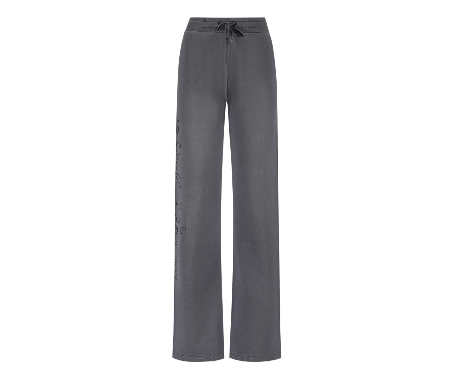 Ed Hardy Love Is Mystery Flared Jogger Charcoal (Women's)