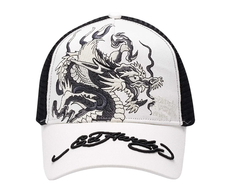 Ed Hardy Trucker Cap Mono Giant Dragon