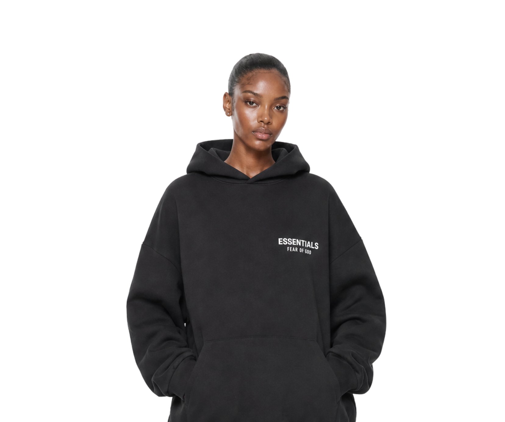 FW24 Fleece Black Hoodie