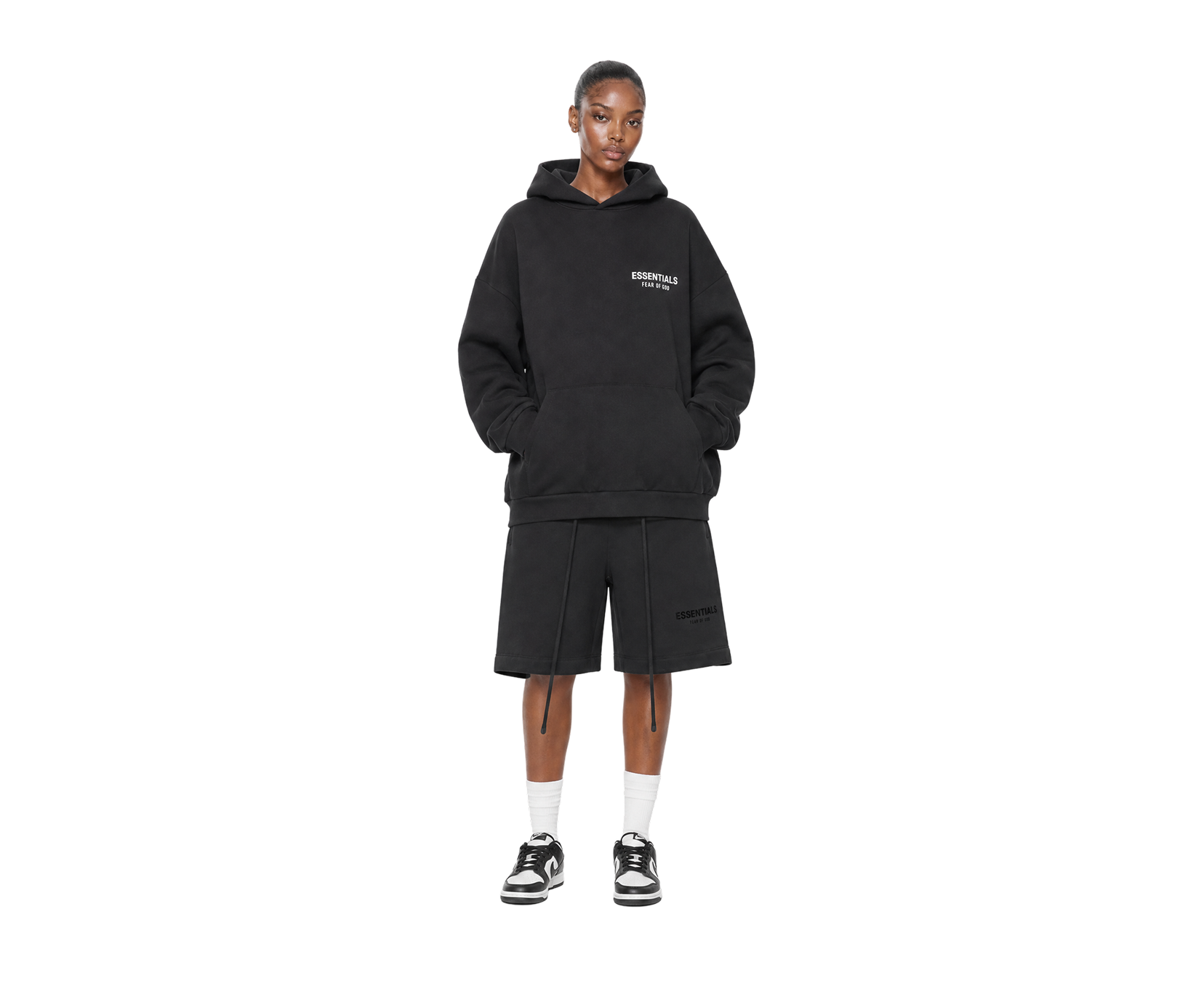 FW24 Fleece Black Hoodie