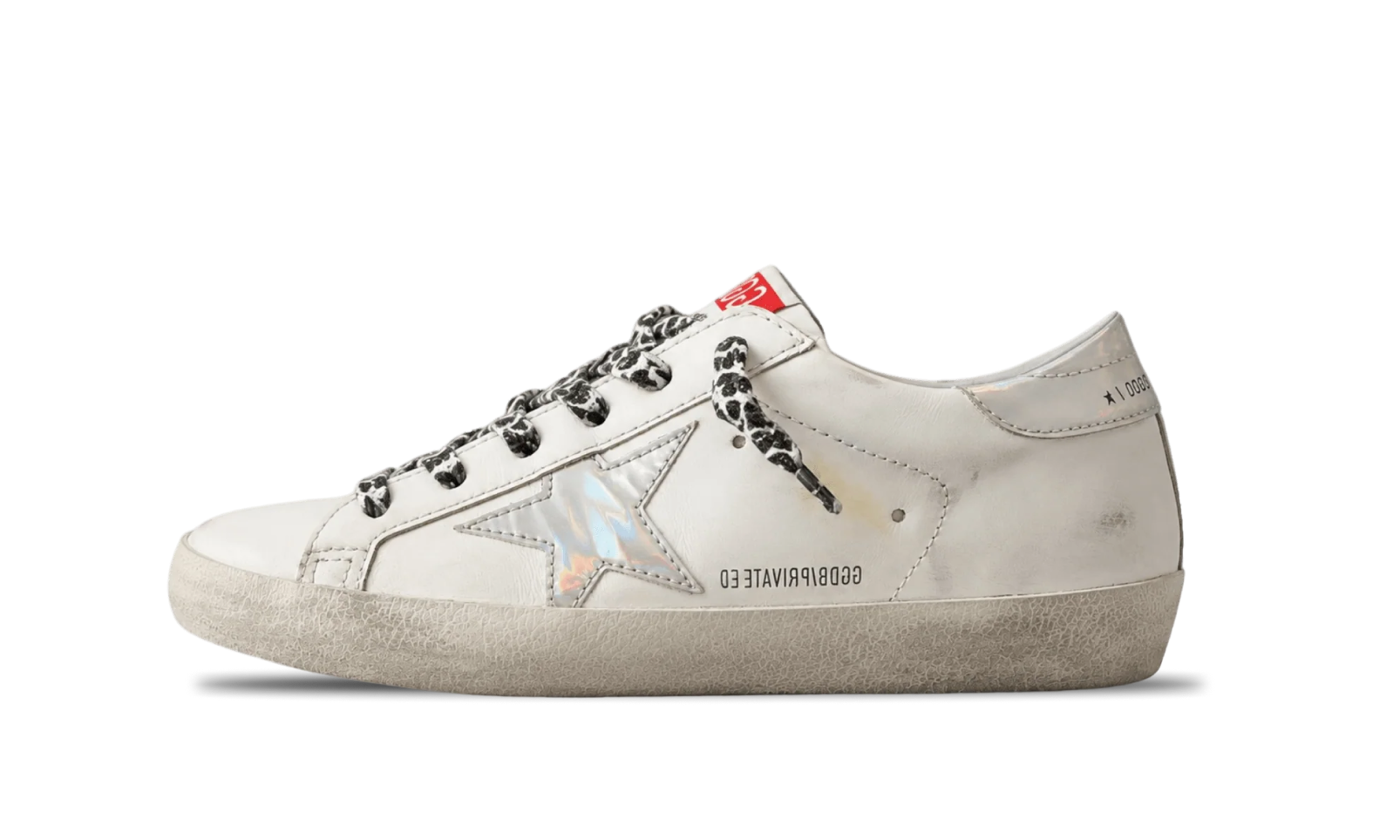 Golden Goose Superstar Private Edition White Heel Hologram