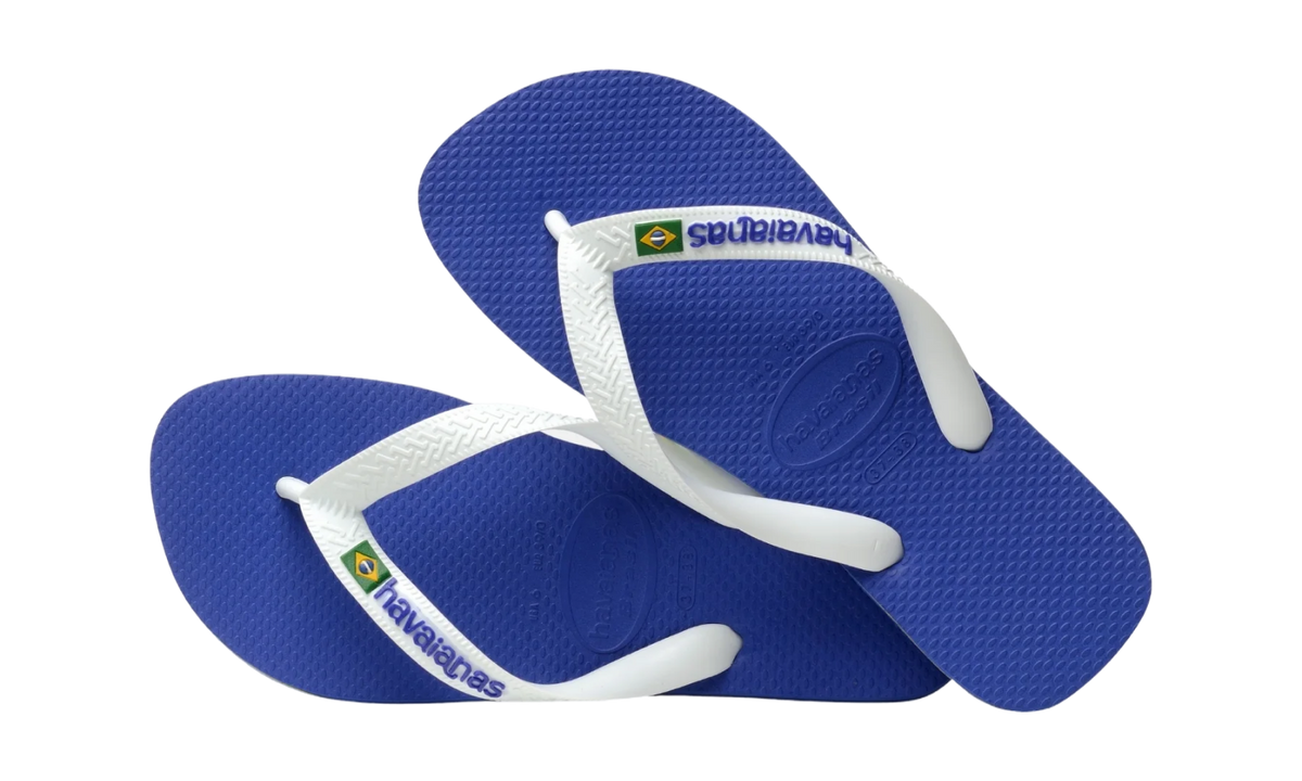 Havaianas Flip-Flops Brasil Logo Marine Blue