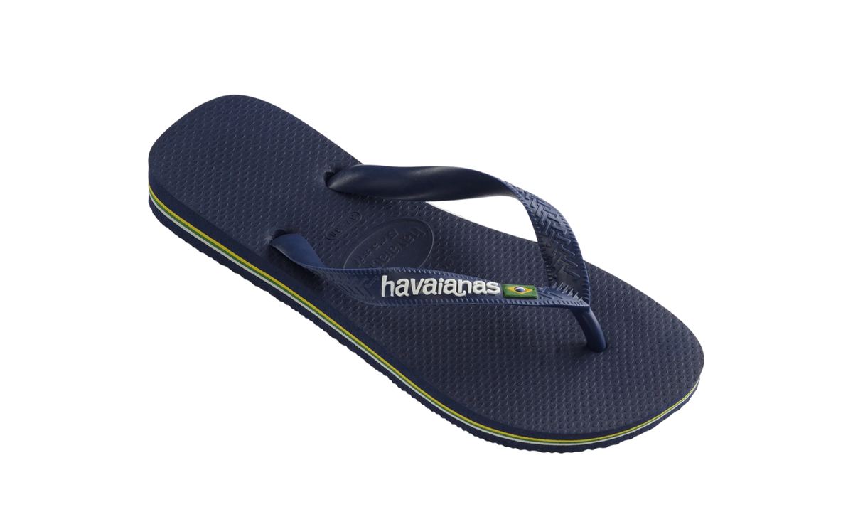 Havaianas Flip-Flops Brasil Logo Navy Blue