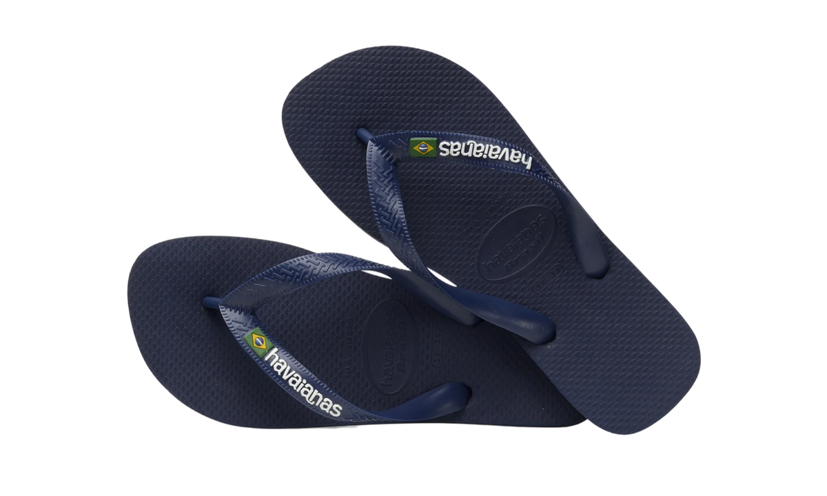 Havaianas Flip-Flops Brasil Logo Navy Blue