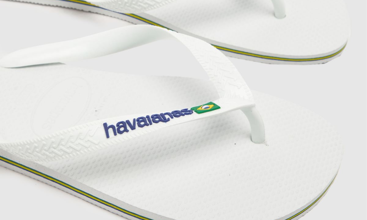 Havaianas Flip-Flops Brasil Logo White