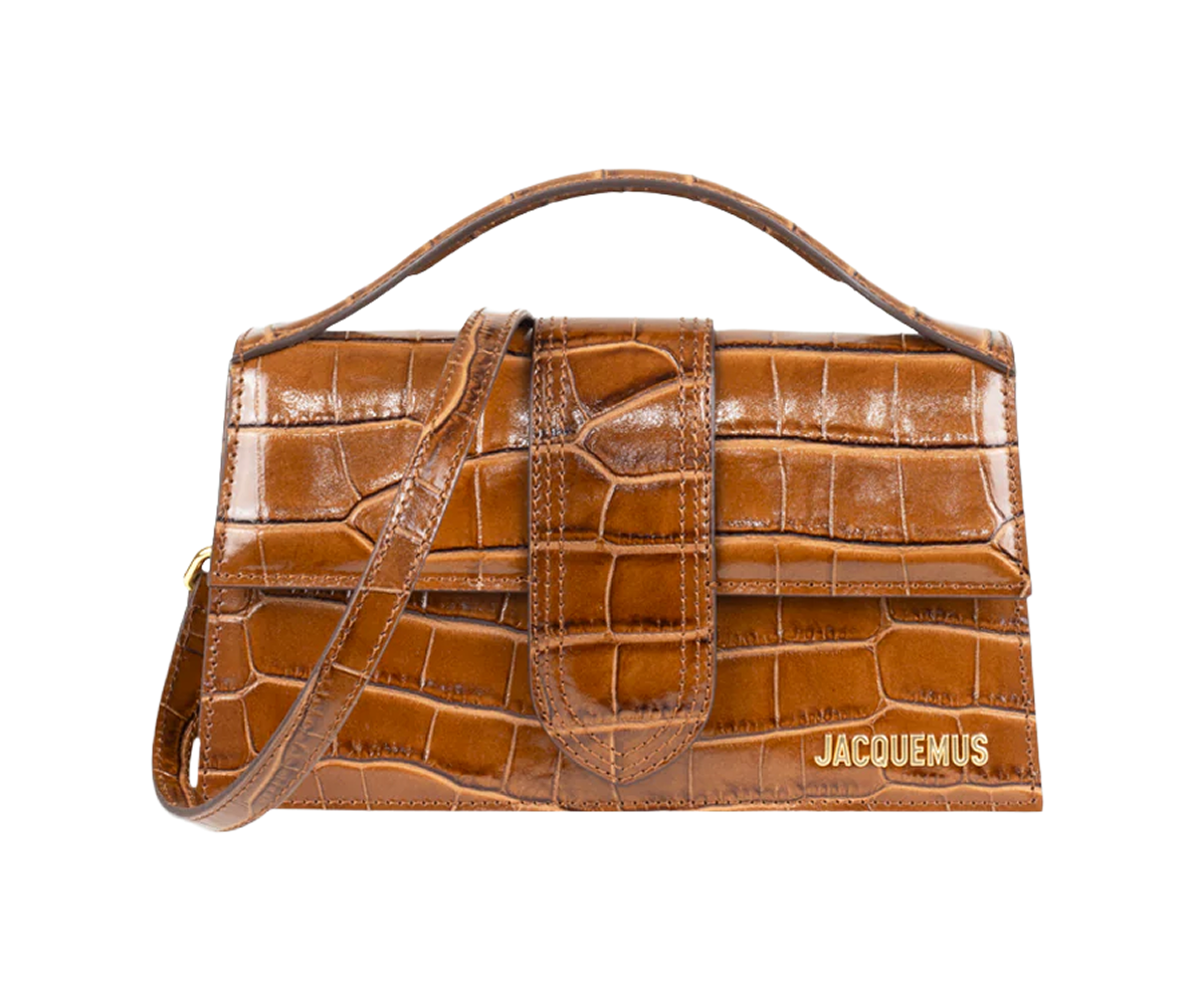 Jacquemus Le Grand Bambino Crossbody Flap Bag Camel