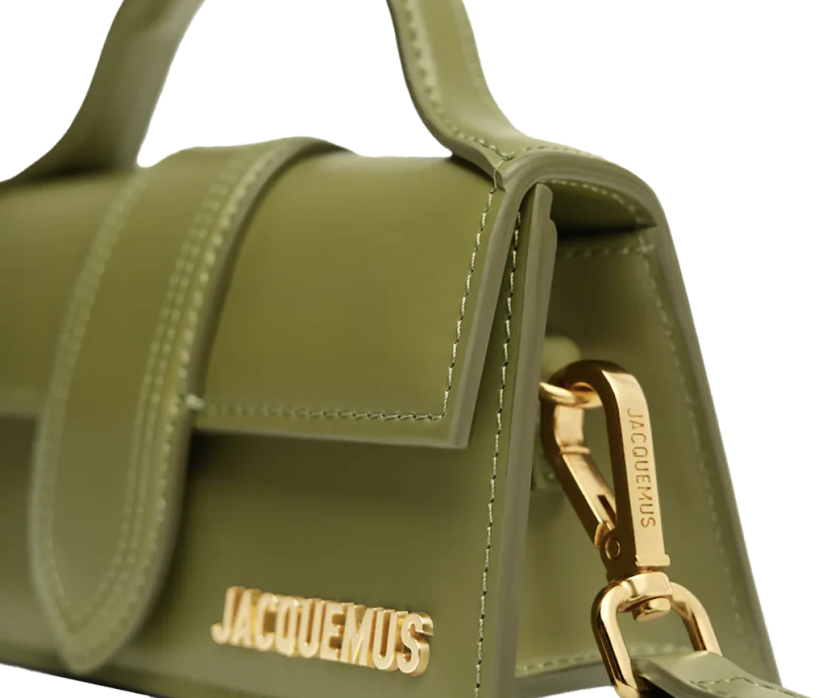 Jacquemus The Bambino Mini Flip Bag Khaki