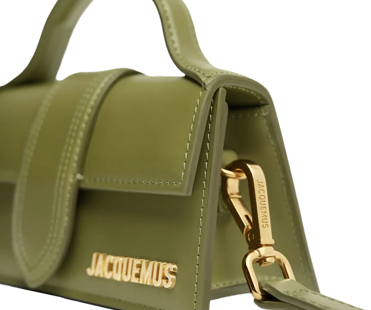 Jacquemus The Bambino Mini Flip Bag Khaki