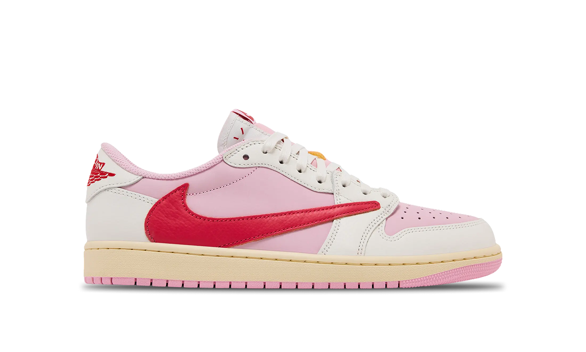 Air Jordan 1 Retro Low OG SP Travis Scott Sail Tropical Pink