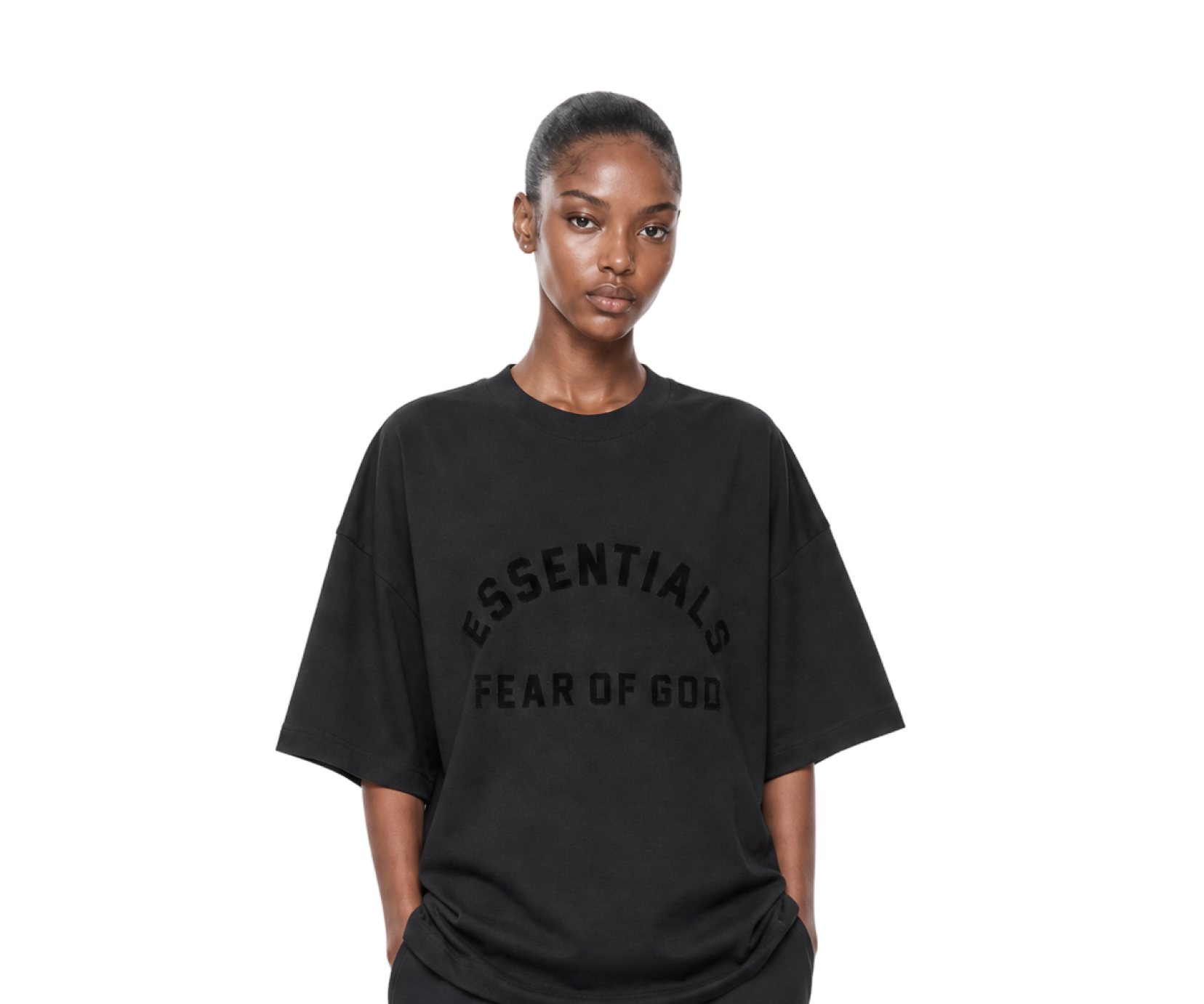 Logo-Appliquéd Cotton-Blend Jersey T-Shirt Black