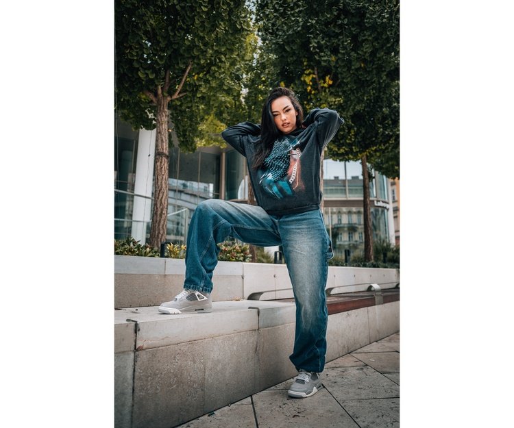 Thorned Mask Oversize Hoodie