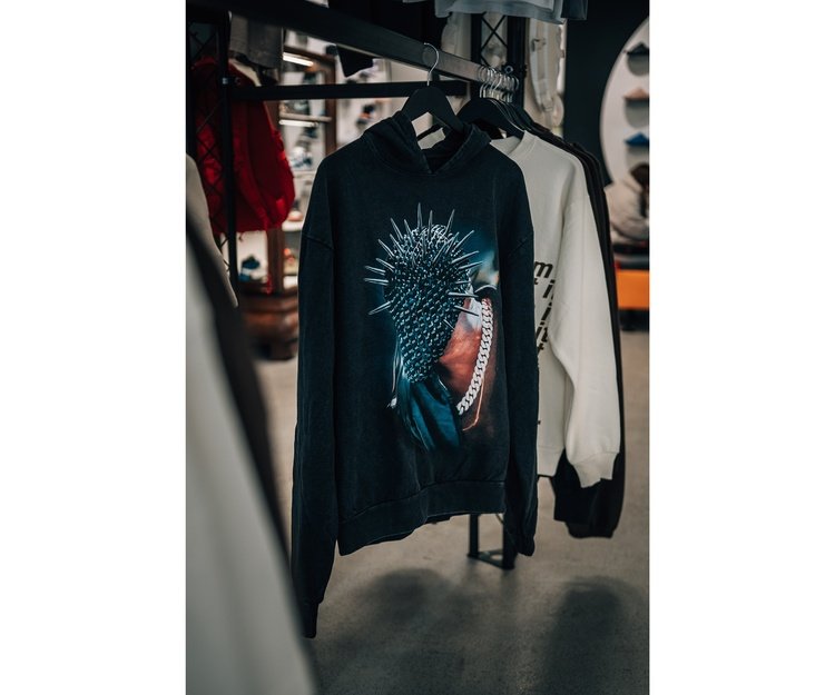 Thorned Mask Oversize Hoodie