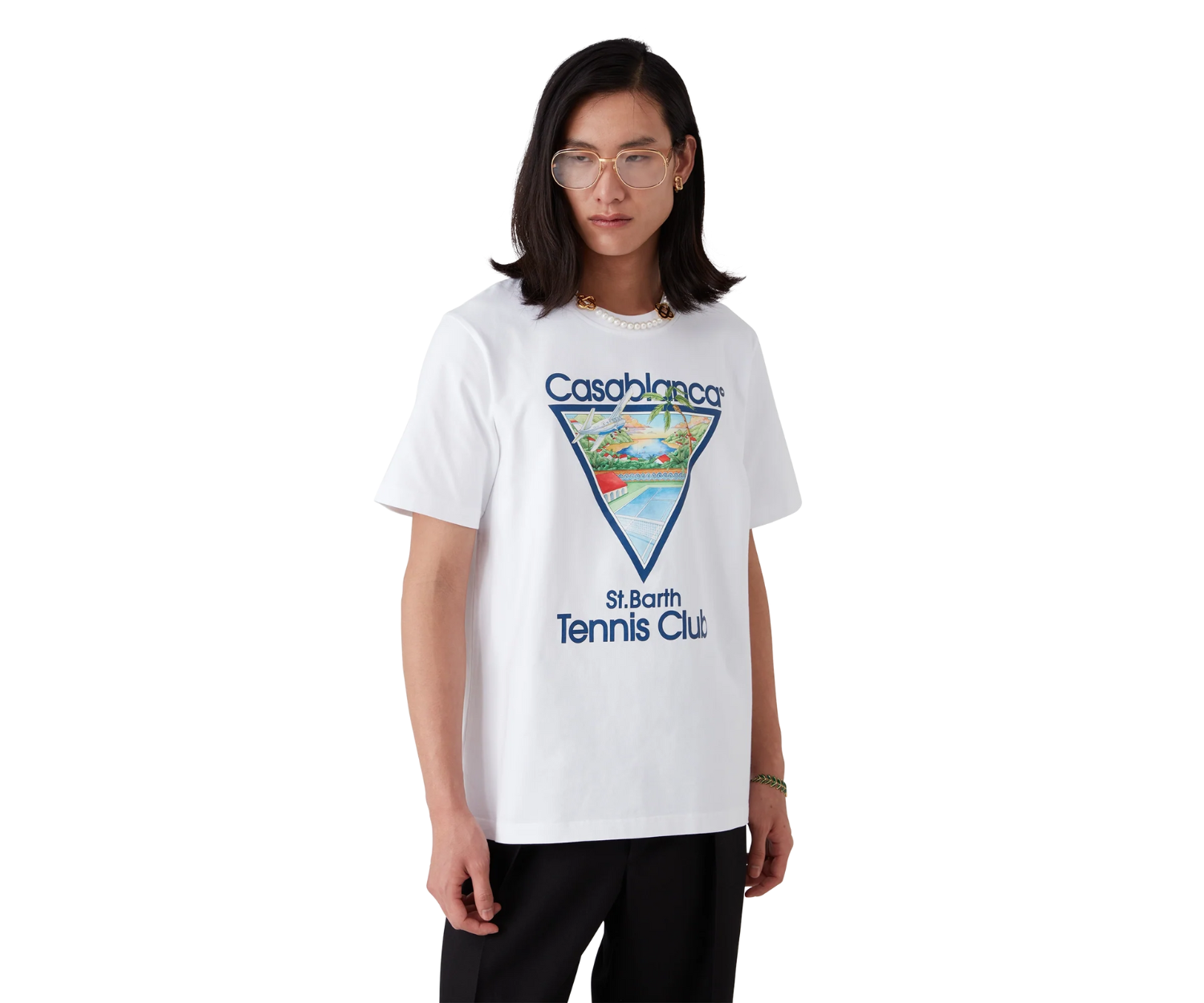 Casablanca Tennis Club Icon Short Sleeve T-Shirt Exclusive