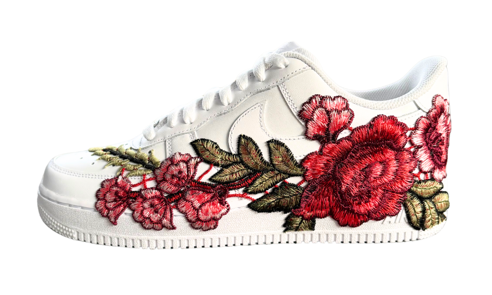Red Rose Air Force One White Rose NIKE AIR FORCE LOW 07 WHITE