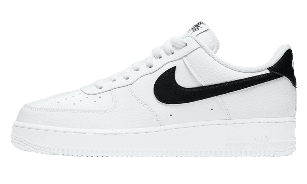 Nike Air Force 1 '07 White Black Pebbled Leather