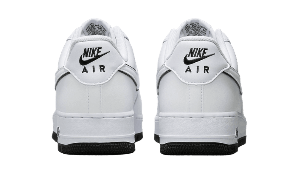 Nike Air Force 1 Low Alb/Negru Outline Swoosh