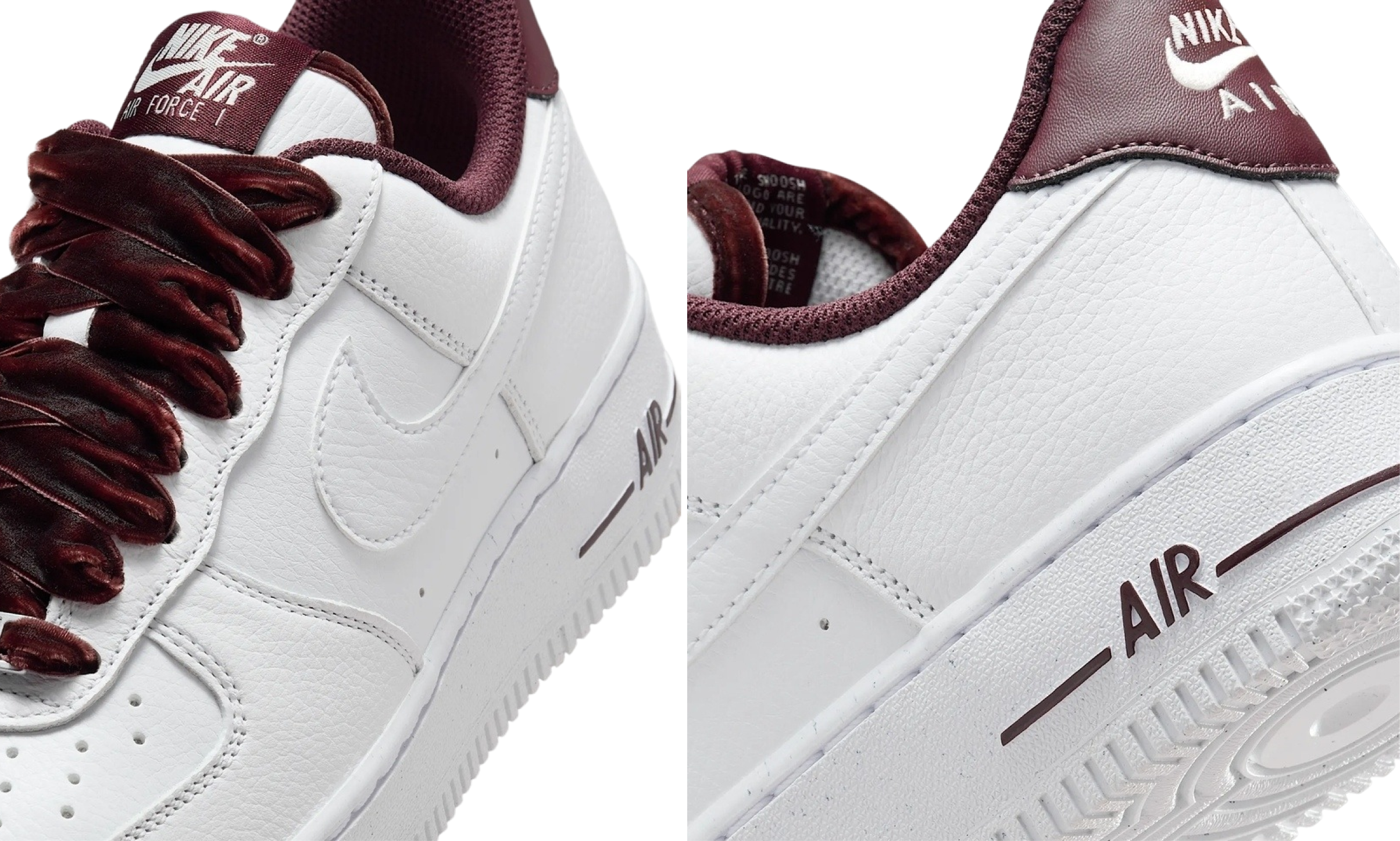 Nike Air Force 1 Low '07 Vintage "White Burgundy Crush"