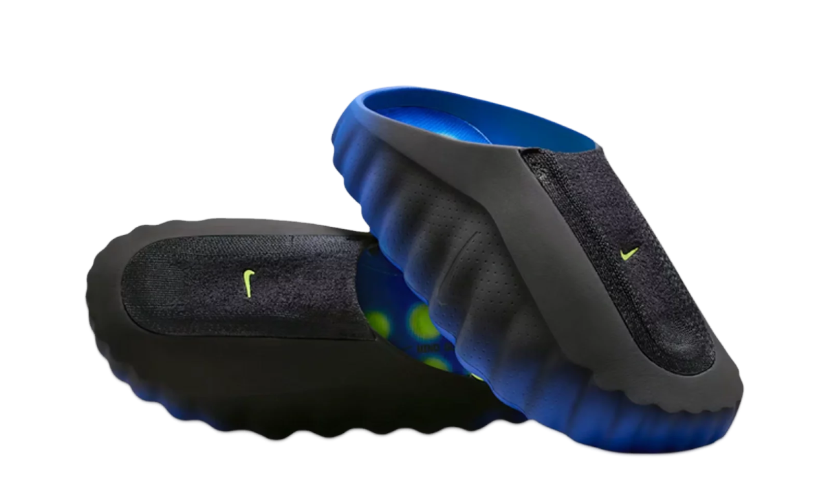 Nike Mind 001 Flyknit Slide Hyper Royal Black