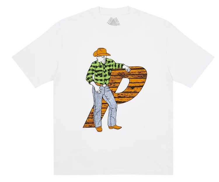 Tricou Palace Saddle Up alb (L)