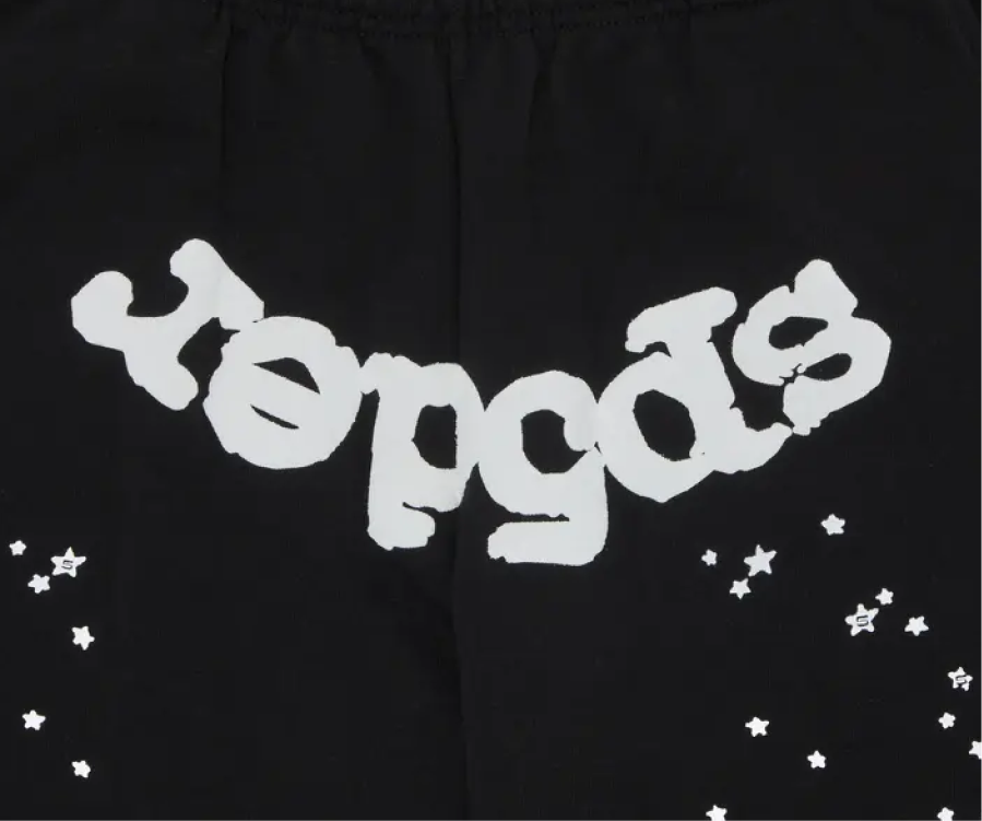 SP5DER OG WEB Black Sweatpants