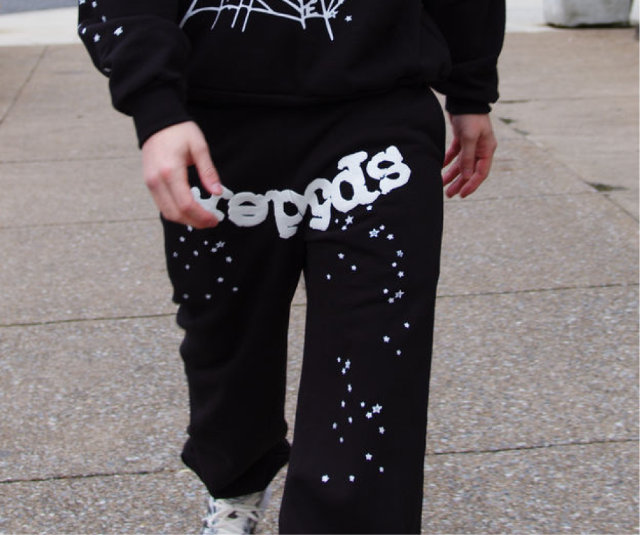 SP5DER OG WEB Black Sweatpants