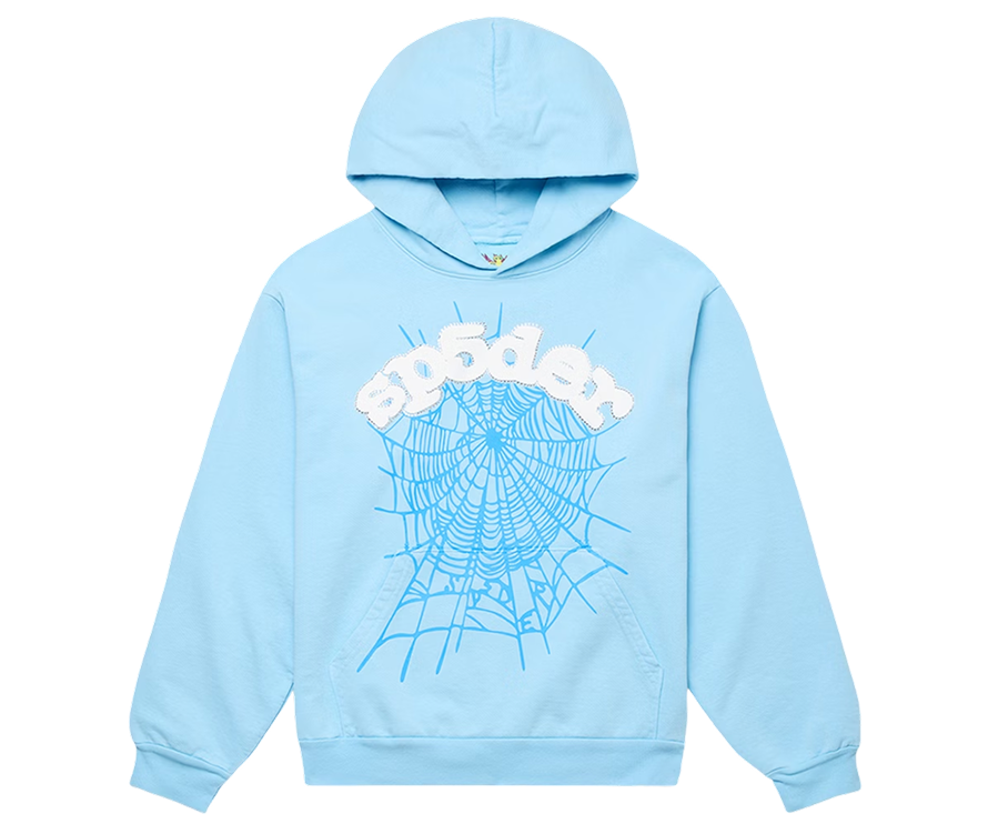 SP5DER Sky Hoodie Light Blue