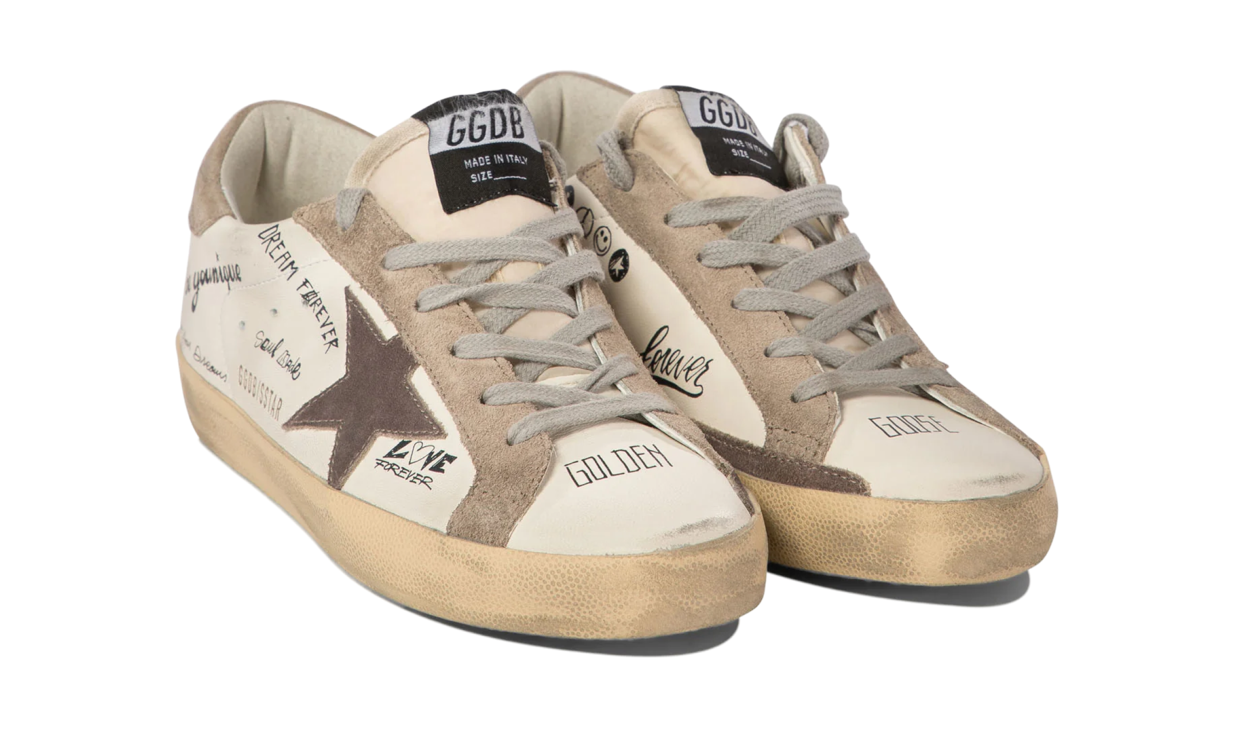 Golden Goose Superstar Dark Grey Star / Side Lettering