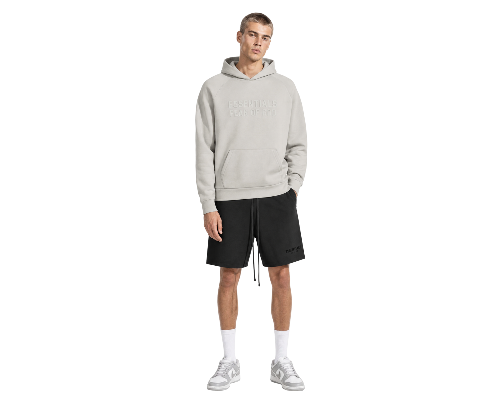 Hanorac cu glugă Fear Of God Essentials Smoke