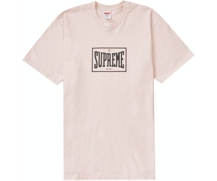 Supreme Warm Up T-Shirt Pale Pink