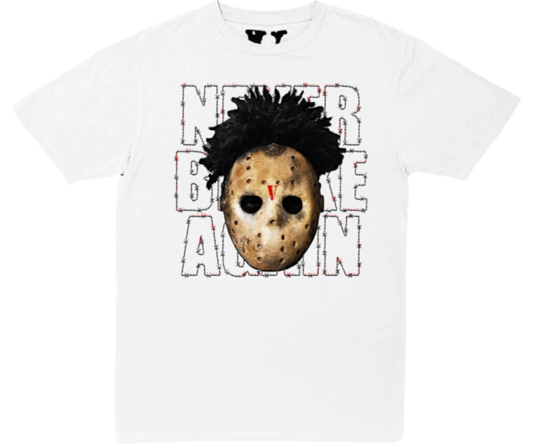 Tricou Bântuit Vlone x Never Broke Again Alb