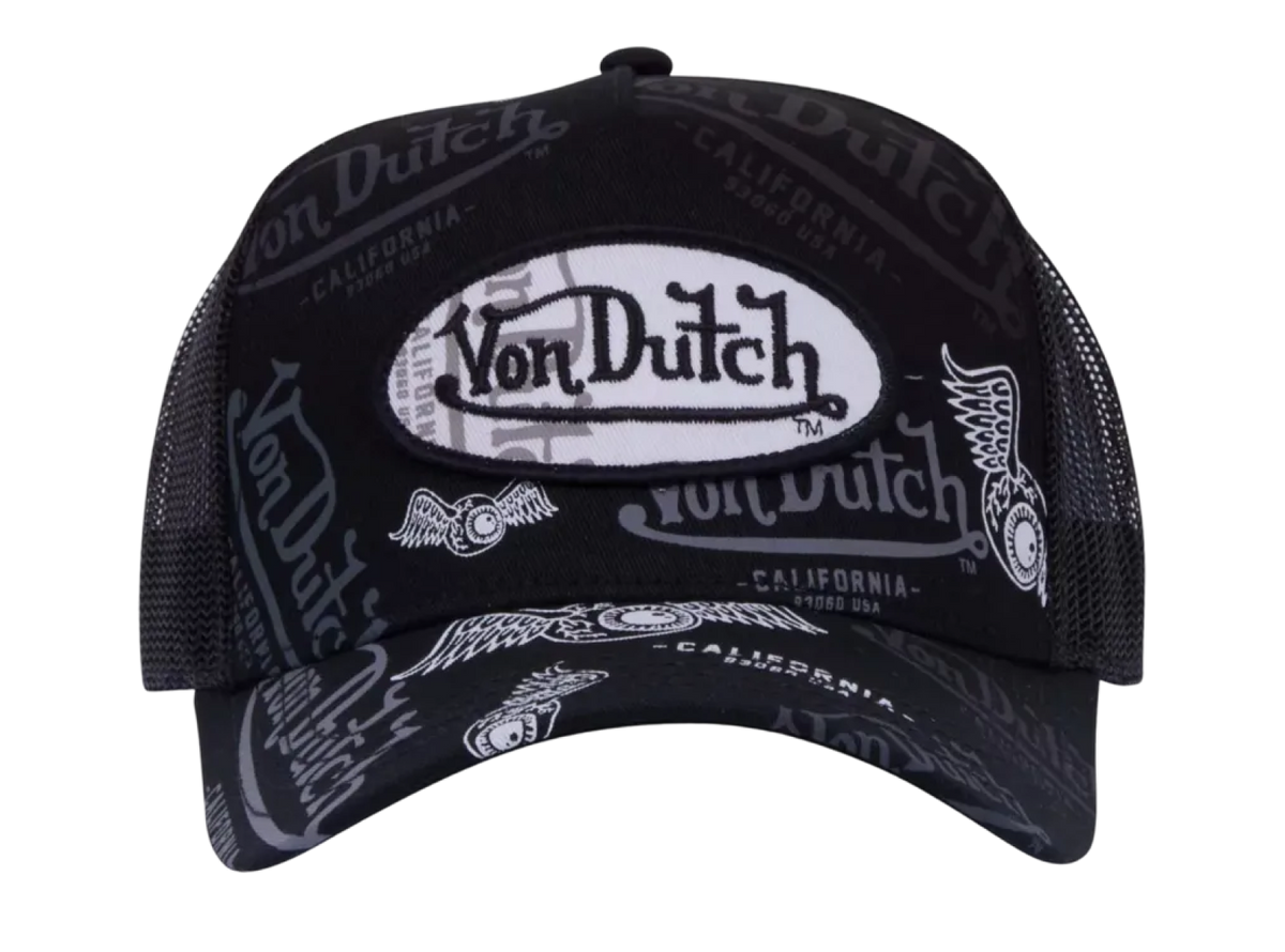 Von Dutch LE GRE Black Trucker Hat