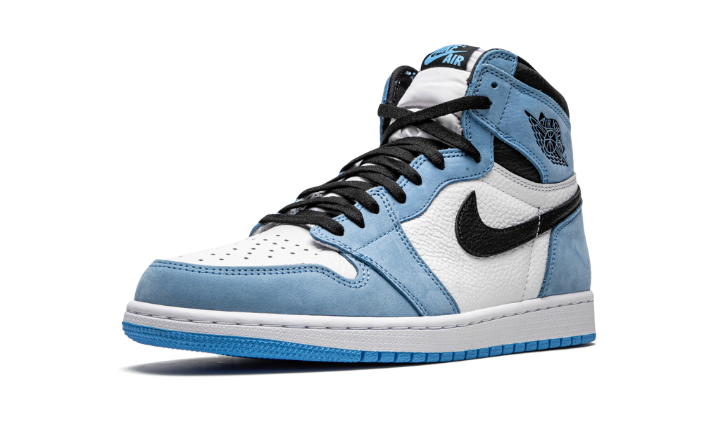 Air Jordan 1 Retro High White University Blue Black (mai multe dimensiuni)