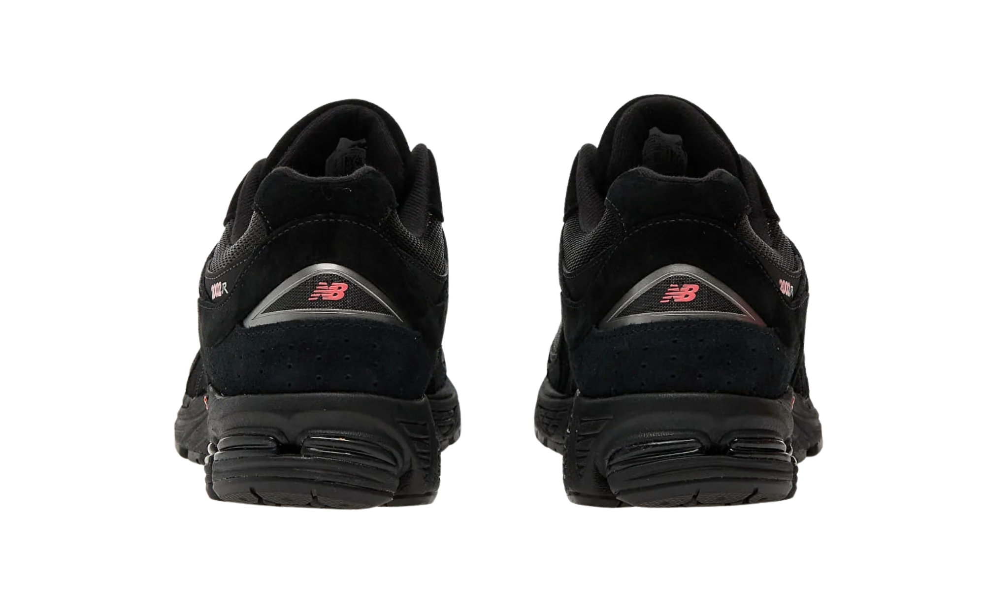 New Balance 2002R Black Castlerock Red
