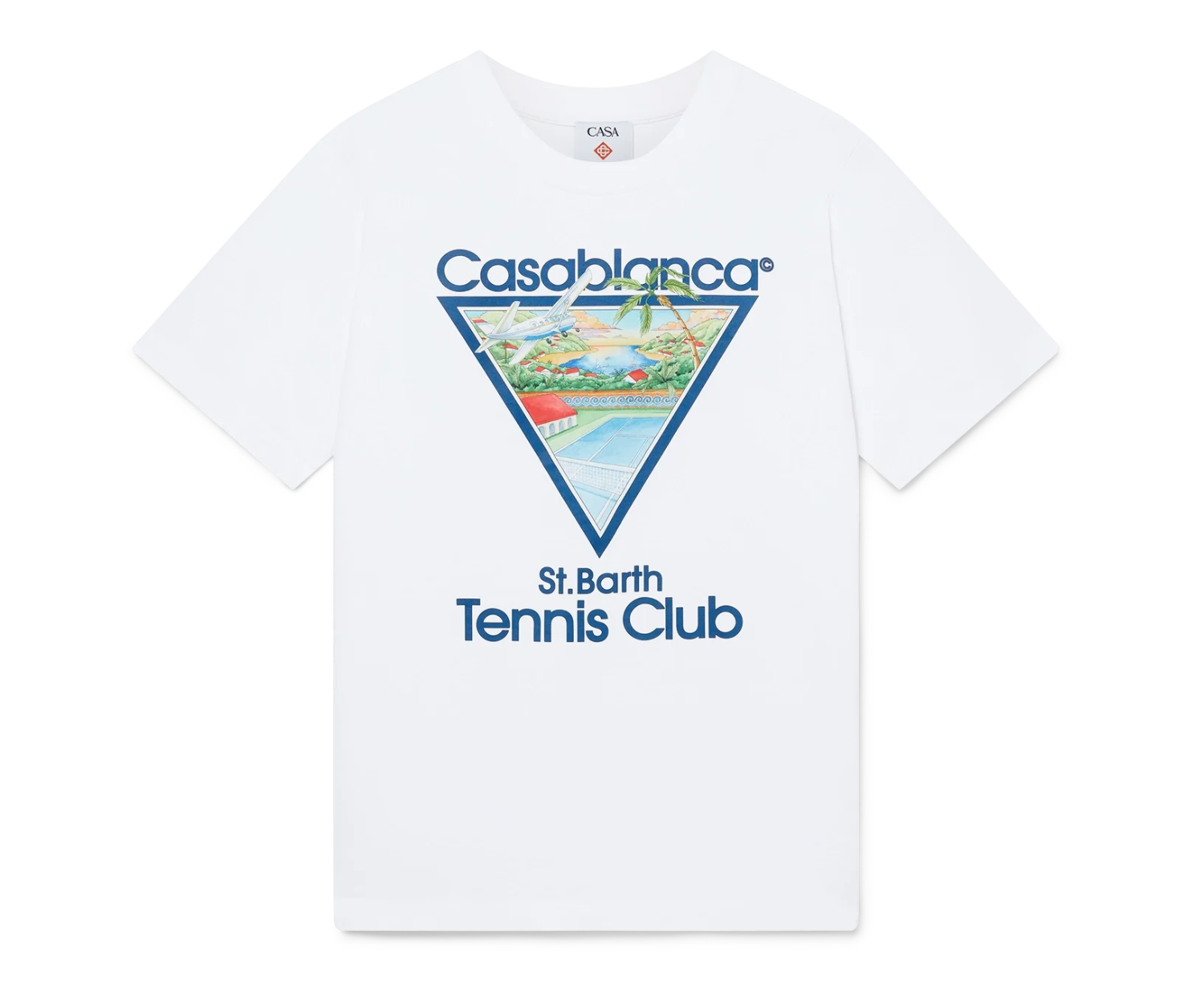 Casablanca Tennis Club Icon short sleeve t-shirt with a graphic print.