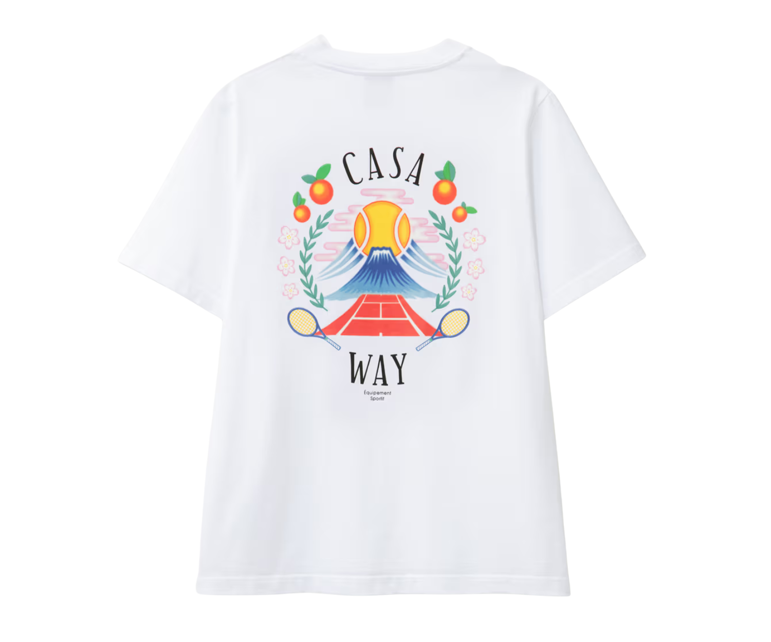 White Casablanca Casa Way Mountain printed t-shirt.