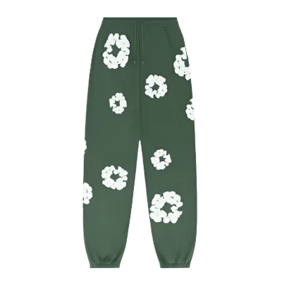 Denim Tears The Cotton Wreath Pantaloni de sport negri