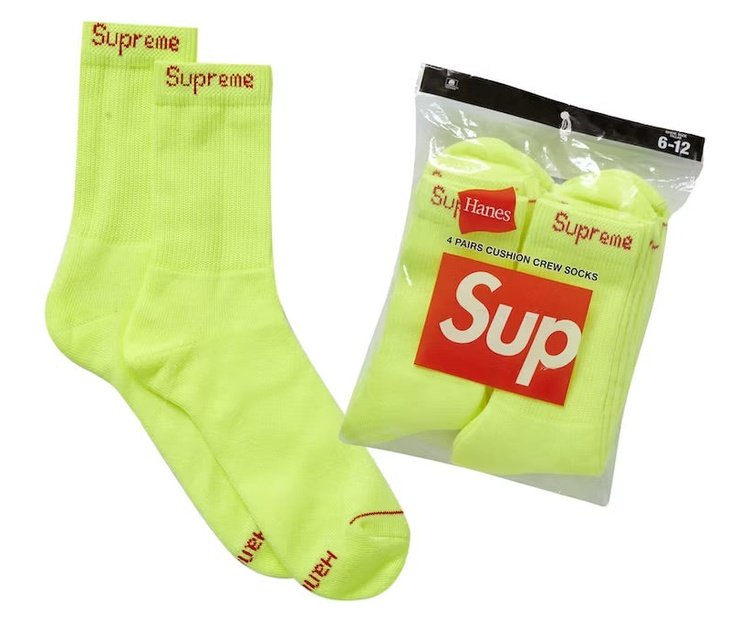 Supreme Hanes Crew Socks