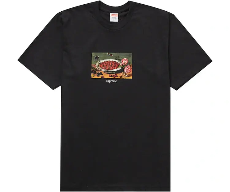 Supreme Strawberries Tee Black