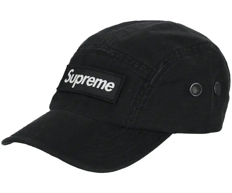 帽子 supreme cap/ black Supreme Camp Cap Black