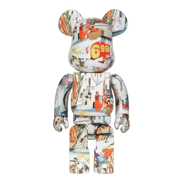 Medicom Toy BEARBRICK - Andy Warhol Jean-Michel Basquiat 400%