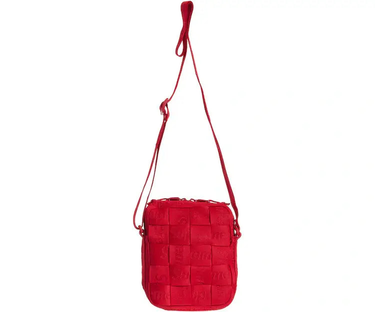 Supreme Woven Shoulder Bag Red