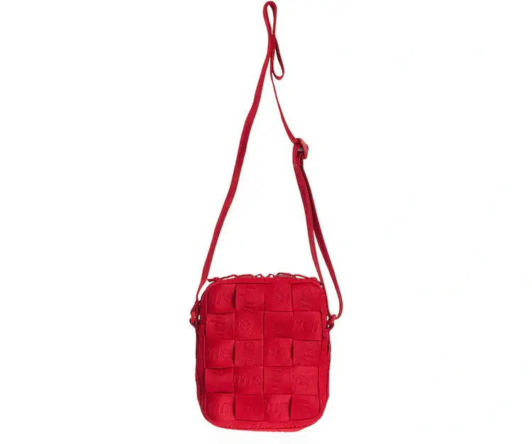 Supreme Woven Shoulder Bag Red