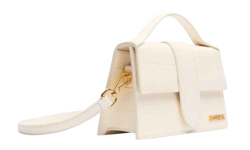 Jacquemus The Large Bambino Flap Bag Light Ivory