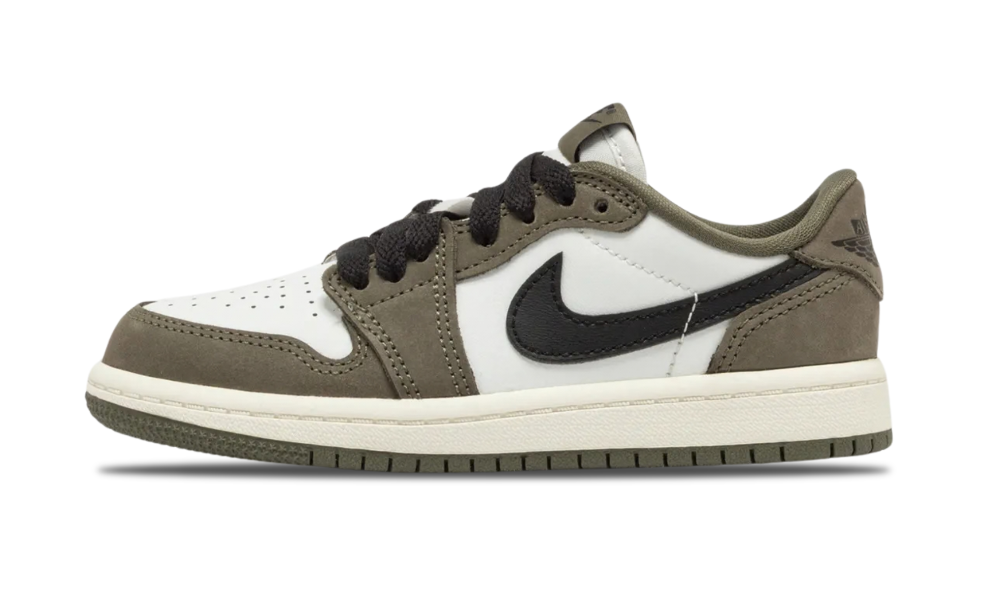Jordan 1 Retro Low Medium Olive Summit White Sail Black