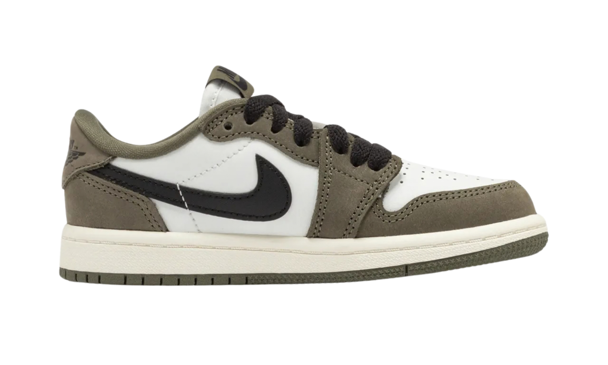 Jordan 1 Retro Low Medium Olive Summit White Sail Black
